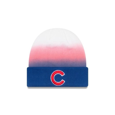 Sapca New Era Chicago Cubs MLB Gradient Cuff Knit Beanie - Albastri